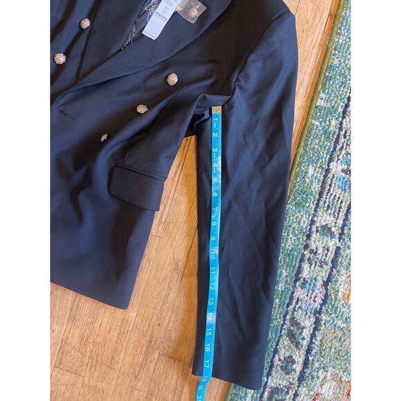 NWT White House Black Market Studio Blazer Black Size 12 - Picture 6 of 9